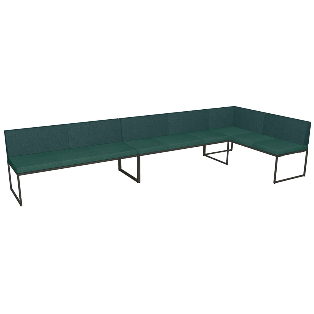 Modo 7' Corner Bench Plus 5' Straight Bench