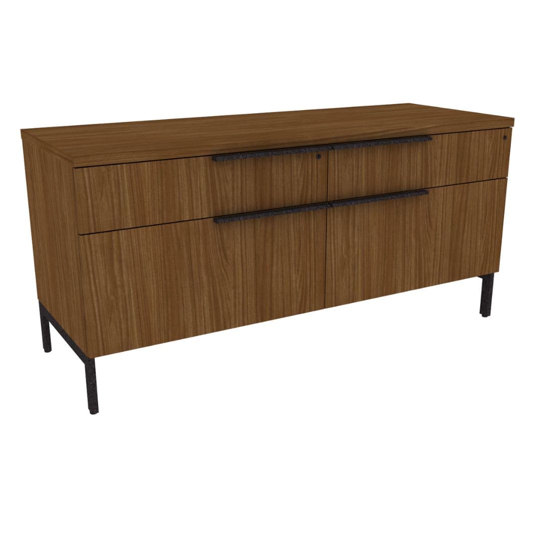 Flux Box/Lateral File Credenza - Flush Legs