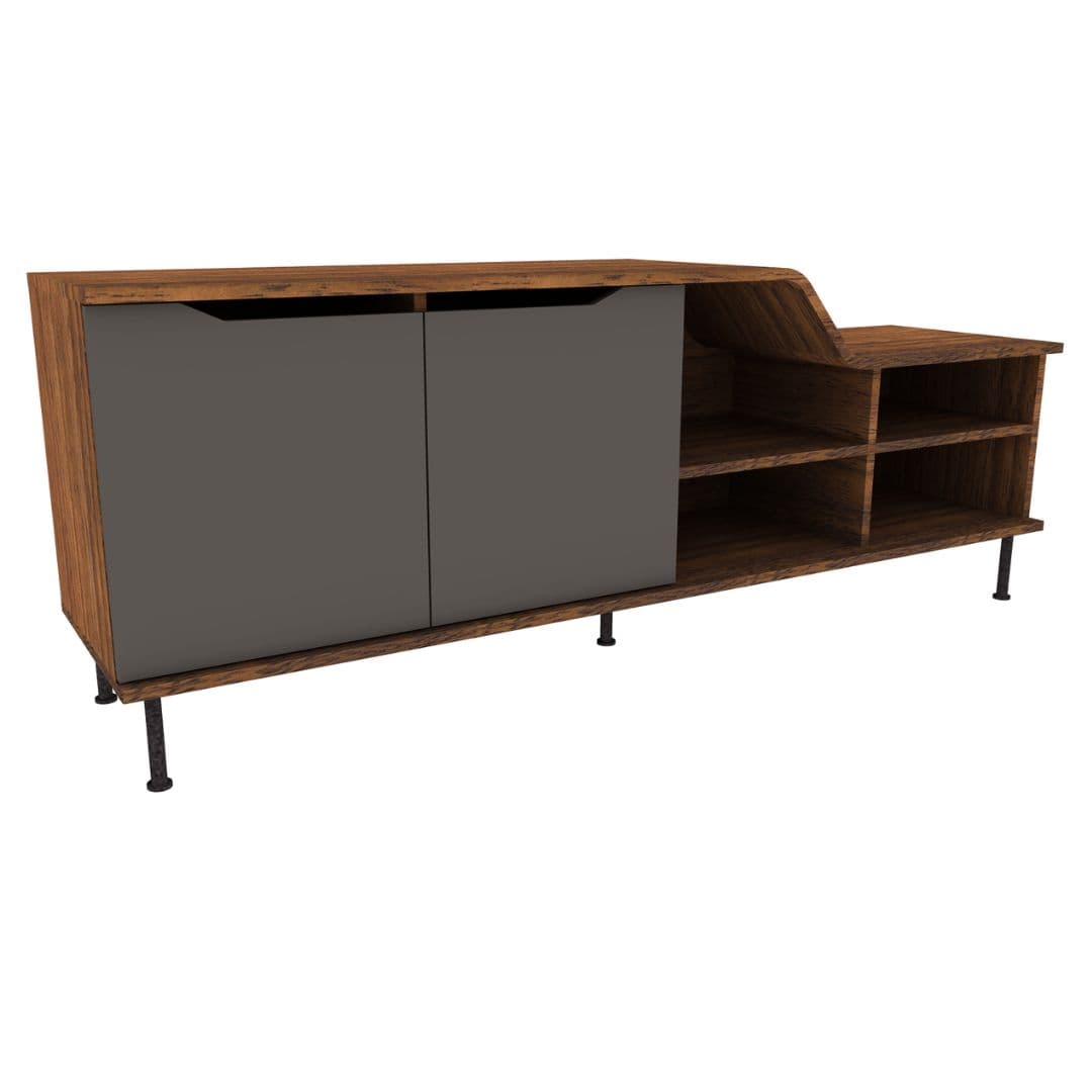 BeSpace Standard Height Transition Credenza Open Storage Left