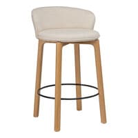 Glide Counter Stool w/Backrest - Upholstered