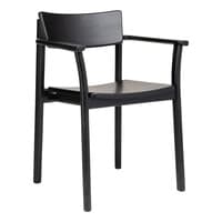 Poise Arm Chair w/Wood Seat