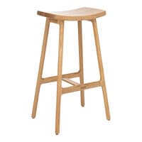 Odd Bar Stool w/Wood Seat