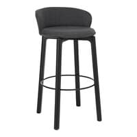 Glide Bar Stool w/Backrest - Upholstered