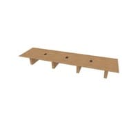 Rectangular Conference Table 60 X228 w/Column Base x4