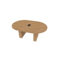 Racetrack Table 36X72 w/Column Base