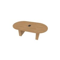 Racetrack Table 36X84 w/Column Base