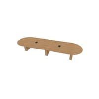 Racetrack Table 60 X168 w/Column Base