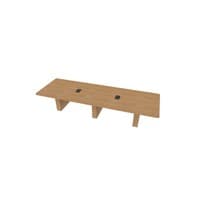 Conference Table Rectangular, Radius Corners 48 X168 w/Column Base