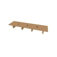 Conference Table Rectangular, Radius Corners 60 X228 w/Column Base x4