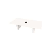 Conference Table Rectangular, Radius Corners 48X96 w/Column Base