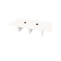 Conference Table Rectangular, Radius Corners 60 X120 w/Column Base