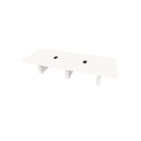 Conference Table Rectangular, Radius Corners 60 X168 w/Column Base