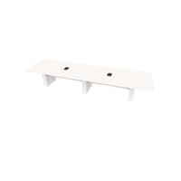 Conference Table Rectangular, Radius Corners 48 X192 w/Column Base x4