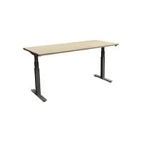 Used 30ร70 In Adjustable Height Table Desk, Light Oak