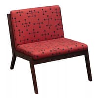 Espresso Wood Surround Lounge Chair